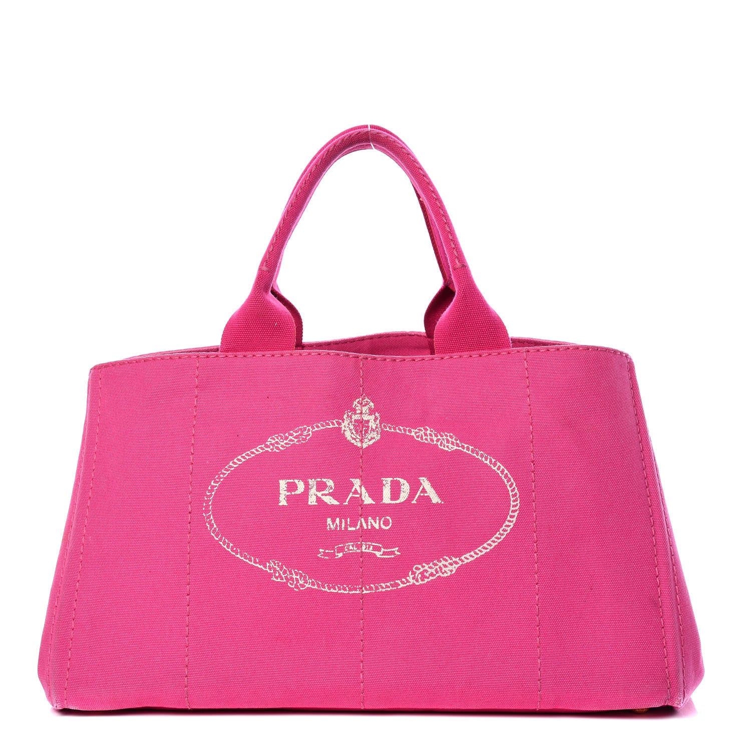 Prada Canapa Logo Shopping Tote Fuxia 1 of 16
