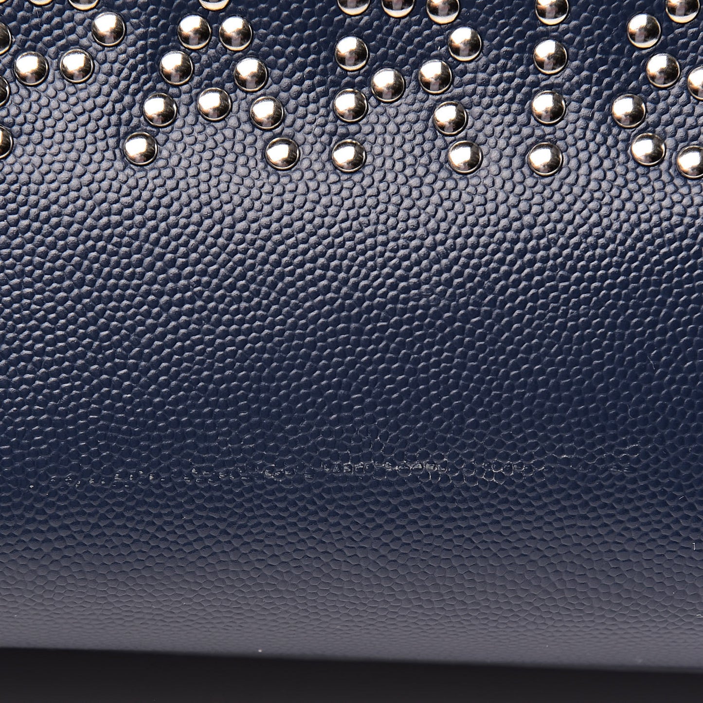 Caviar Large Studded Deauville Tote Navy