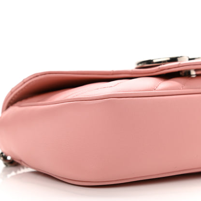 Gucci Calfskin Matelasse Super Mini GG Marmont Shoulder Bag Wild Rose 9 of 10