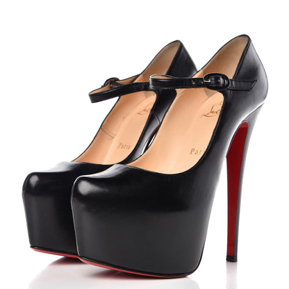 Christian Louboutin Kid Lady Daf 160 Pumps 37.5 Black 3 of 9