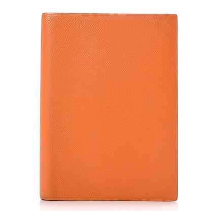 Hermes Epsom Globe Trotter Agenda Cover PM Orange 1 of 8