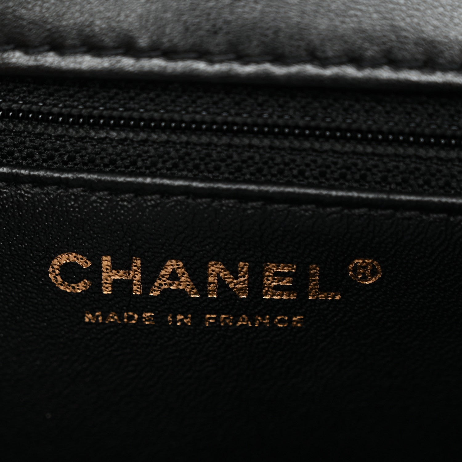 Chanel Lambskin Cross Stitch Small Coco Handle Flap Dark Black 6 of 10