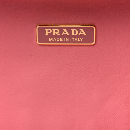 Prada Wicker Triangle Crossbody Clutch Black Petalo 6 of 11
