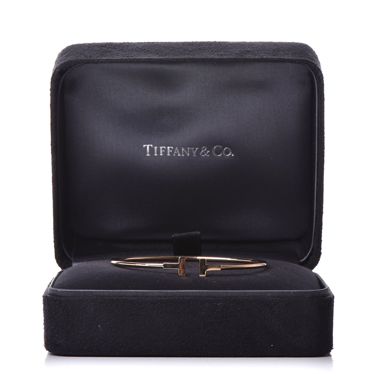 18K Rose Gold Narrow T Wire Bracelet