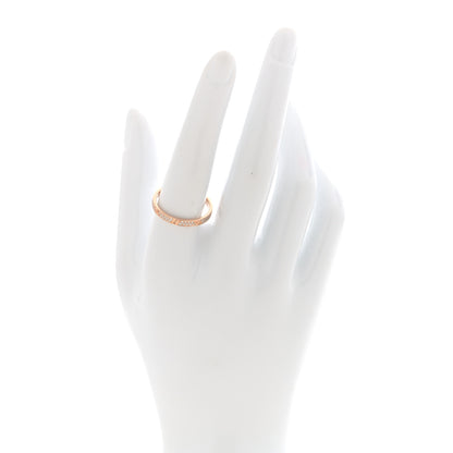 Cartier 18K Pink Gold Diamond 2.6mm LOVE Paved Band Ring 58 8.25 2 of 5