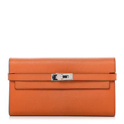 Hermes Epsom Kelly Longue Wallet Orange 1 of 4