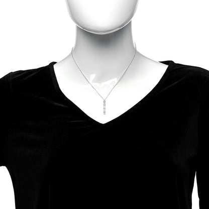 Tiffany Sterling Silver Atlas Bar Pendant Necklace 2 of 4