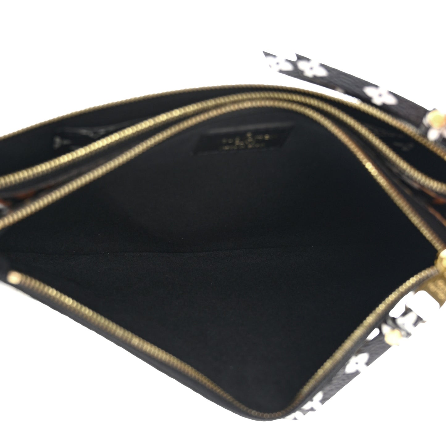 Monogram Giant Jungle Pochette Double Zip Black