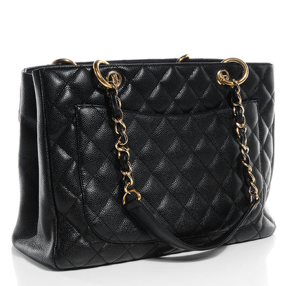 Chanel Caviar Grand Shopping Tote GST Black 3 of 7