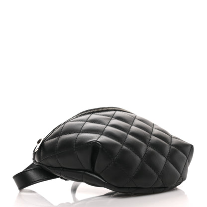 Chanel Calfskin Quilted Waist Belt Bag Black 4 of 9