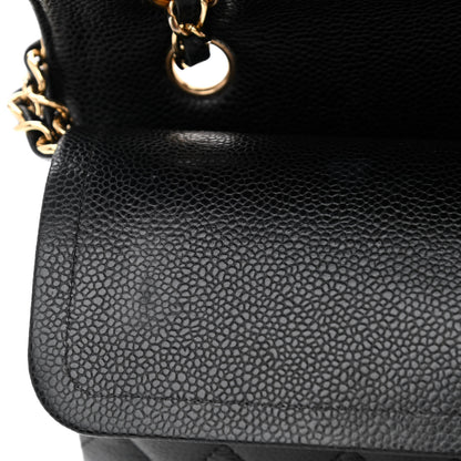 Chanel Caviar Quilted Medium Double Flap Black 11 of 14