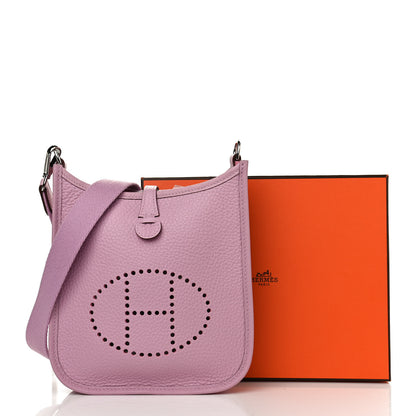 Hermes Taurillon Clemence Evelyne TPM Mauve Sylvestre 11 of 11