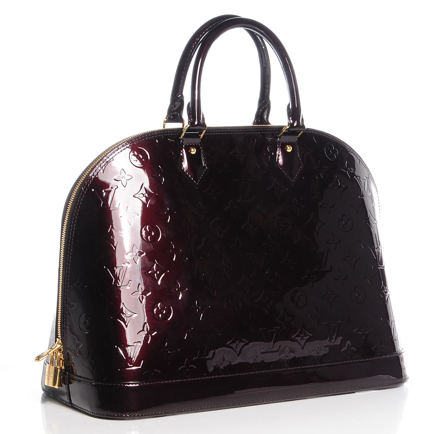 Louis Vuitton Vernis Alma GM Amarante 3 of 7