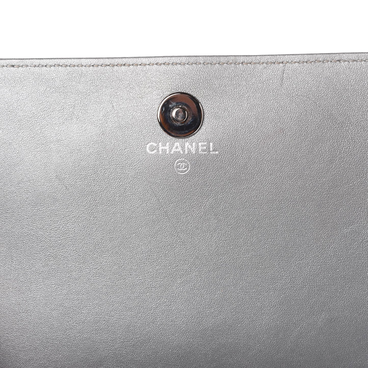 Patent Strass Wallet On Chain WOC Silver