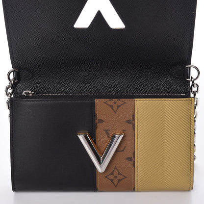 Louis Vuitton Calfskin Reverse Monogram Studded Night Lights Twist Chain Wallet 11 of 13