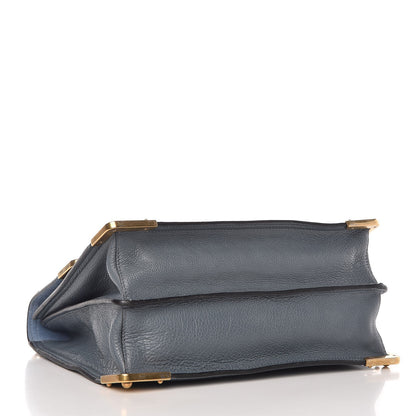Prada Glace Calf Medium Soft Cahier Bag Marine Astrale 4 of 8