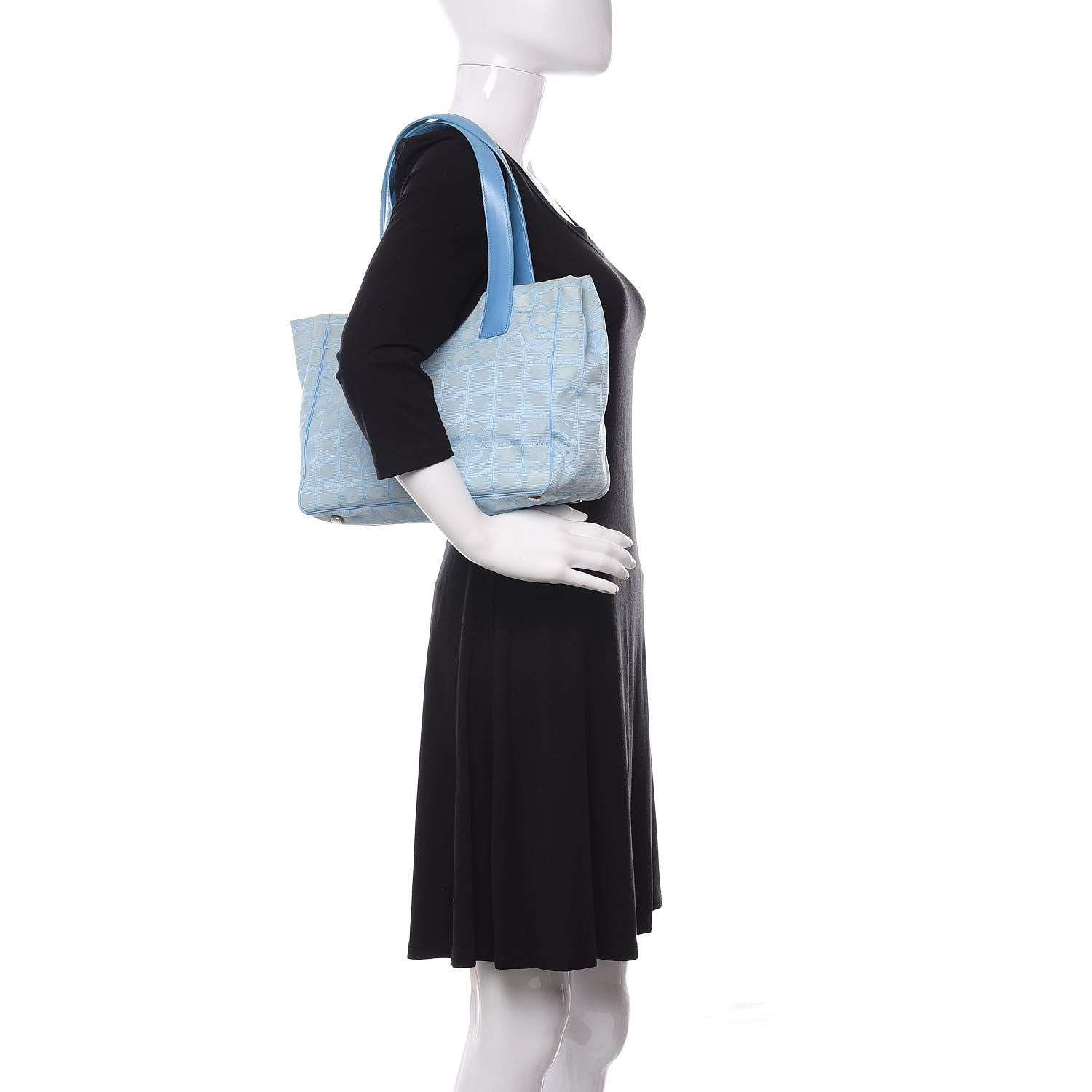 Chanel Nylon Small Travel Tote Blue 2 of 15