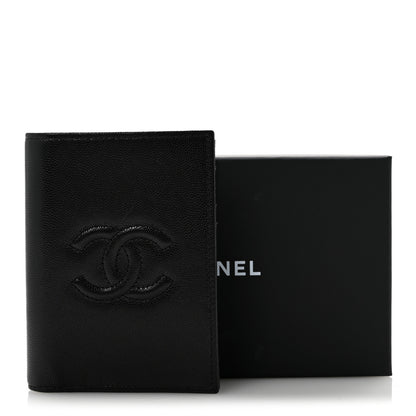 Chanel Caviar Timeless Passport Holder Black 10 of 10