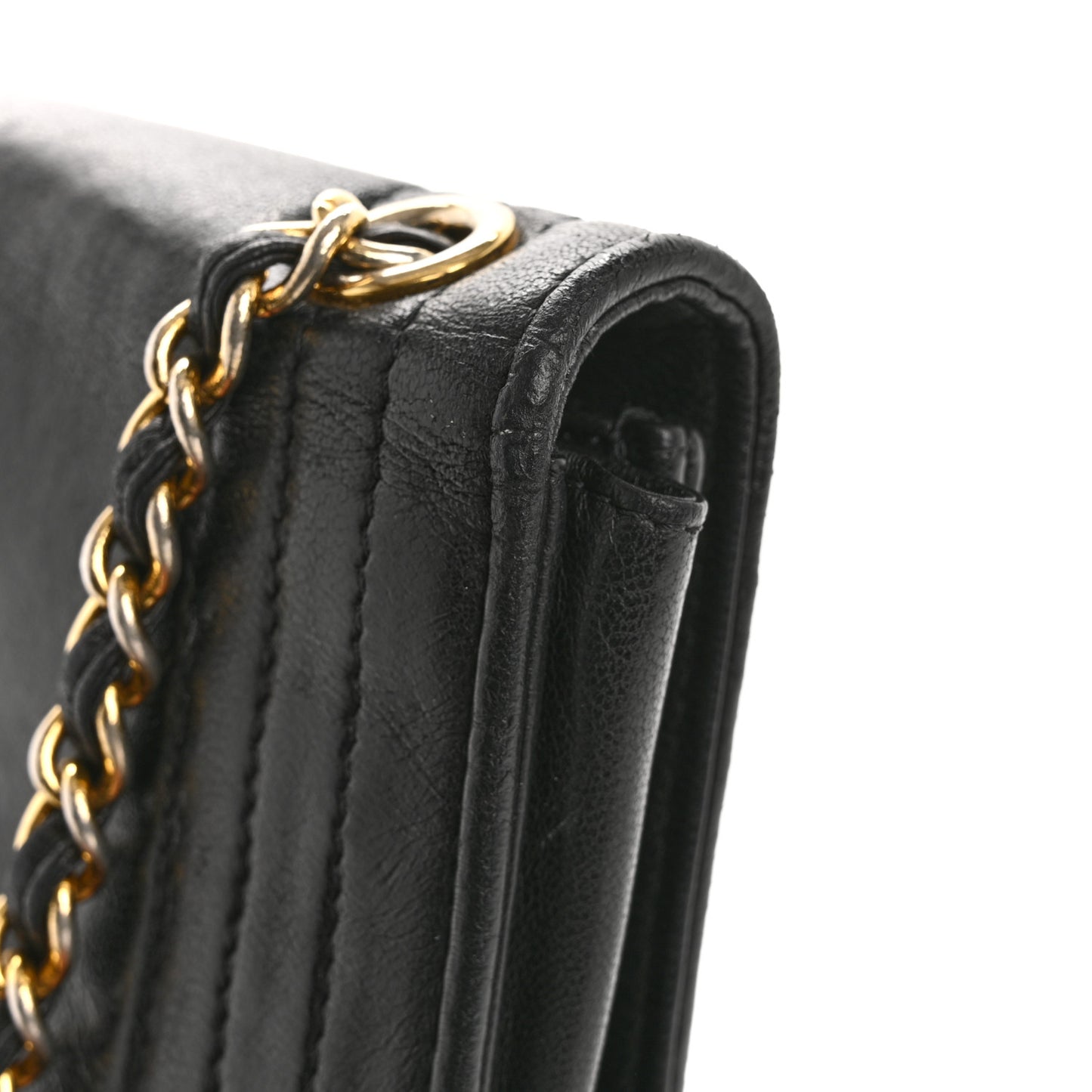 Lambskin CC Single Flap Black