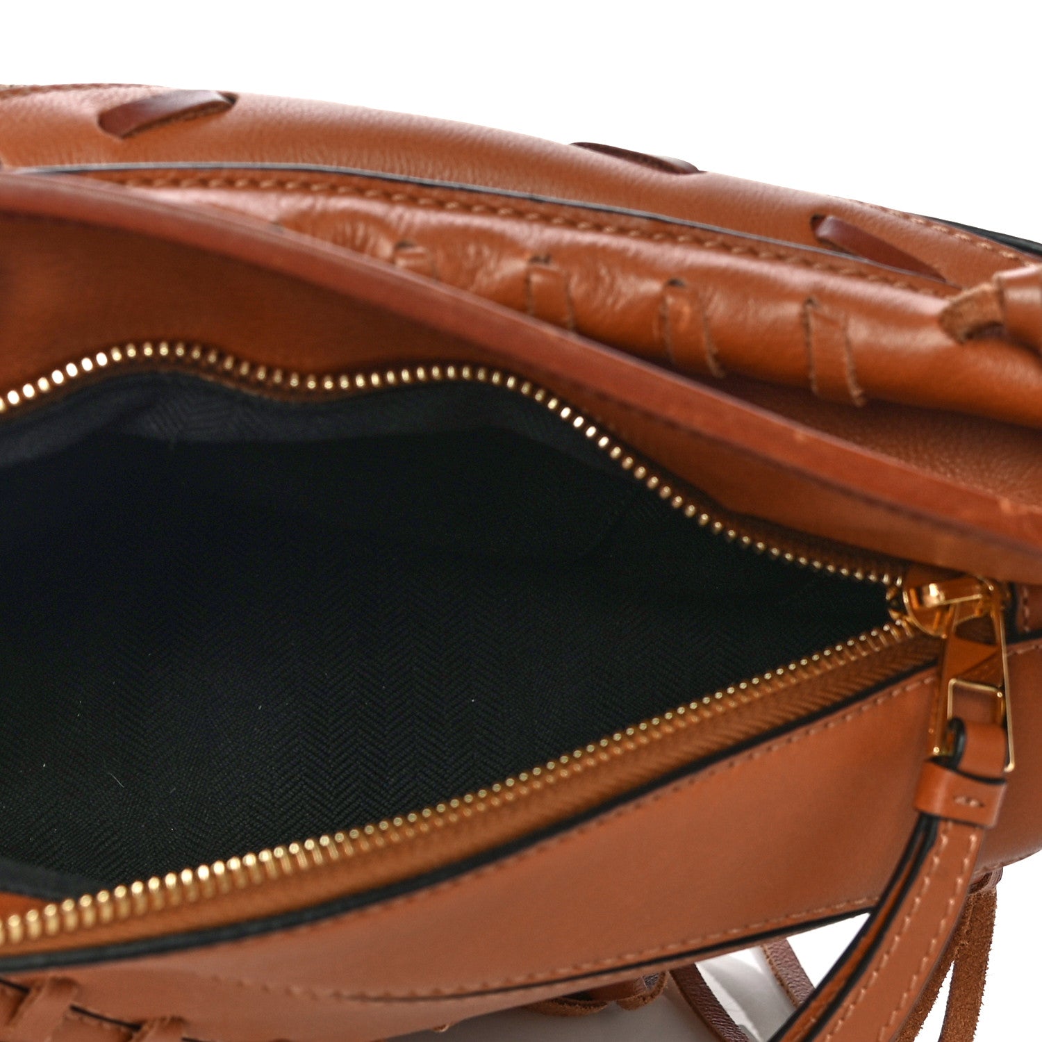 Loewe Calfskin Small Laced Puzzle Bag Tan 4 of 9