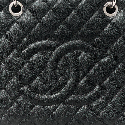 Chanel Caviar Quilted Grand Shopping Tote GST Black 8 of 10