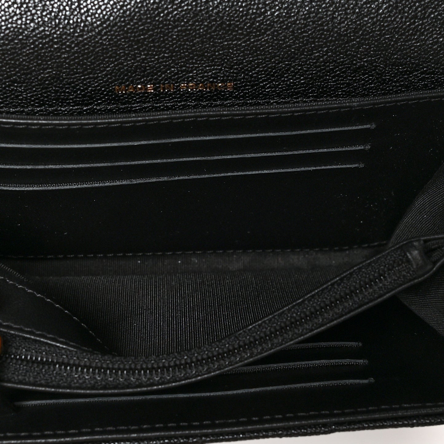 Caviar Quilted Medium Boy Flap Wallet Black