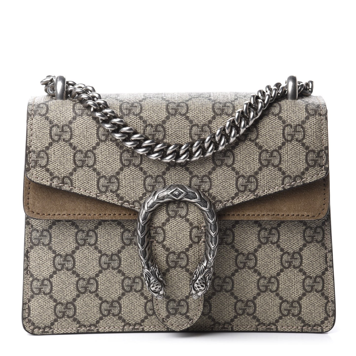 GG Supreme Monogram Mini Dionysus Shoulder Bag Taupe