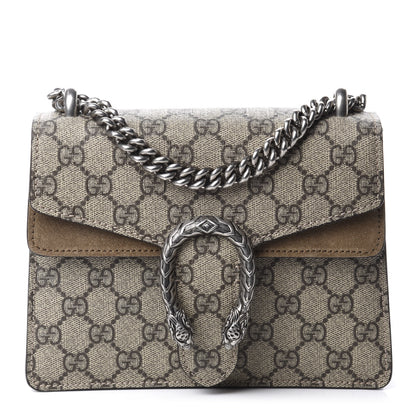 Gucci GG Supreme Monogram Mini Dionysus Shoulder Bag Taupe 1 of 10