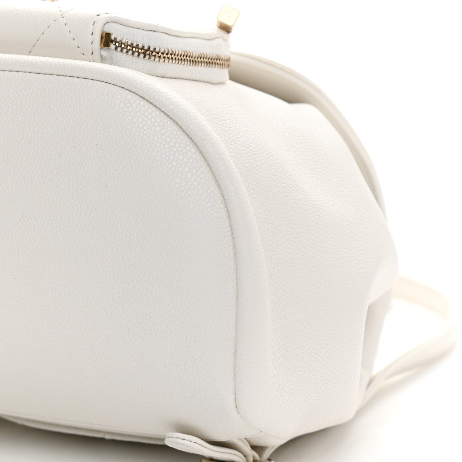 Chanel Caviar Quilted Mini Business Affinity Backpack White 10 of 11