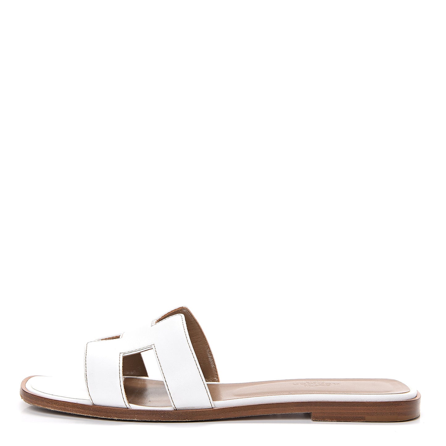 Box Calfskin Oran Sandals 38.5 White