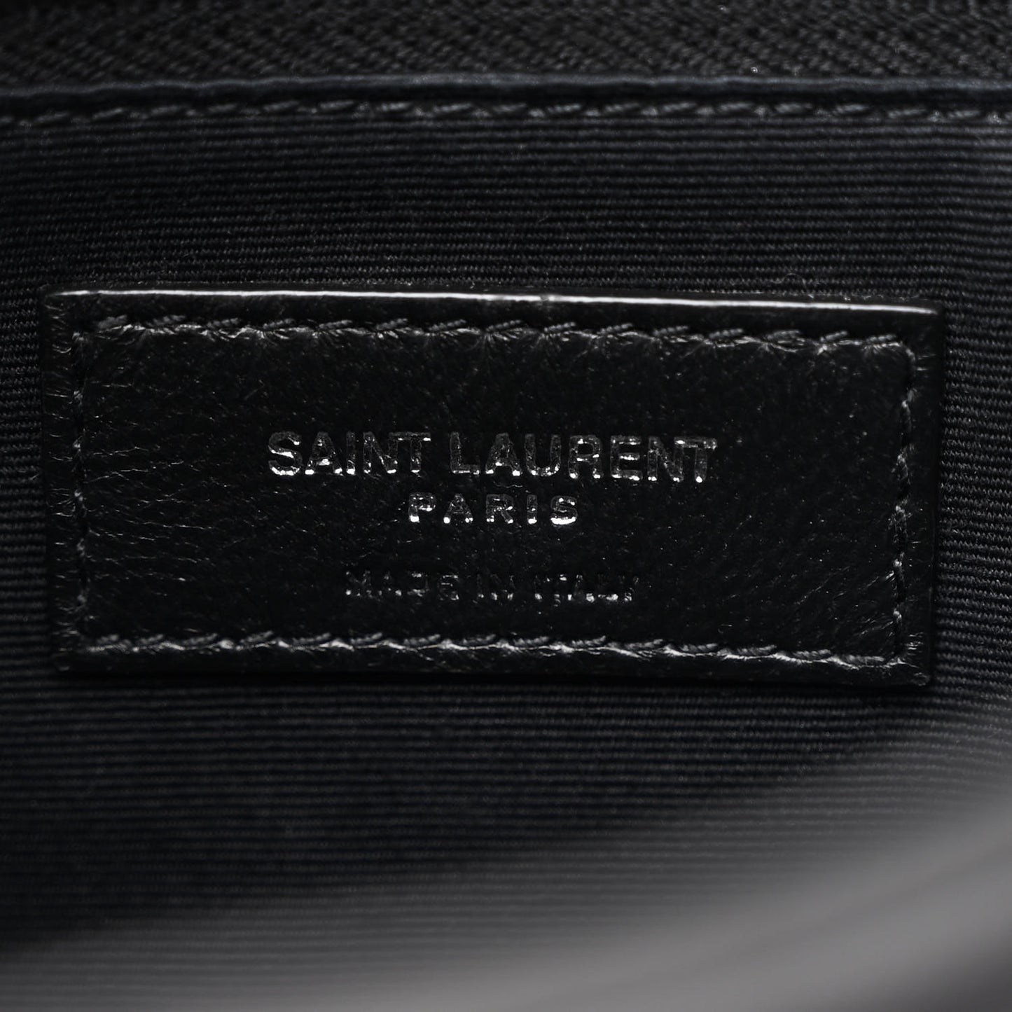 Lambskin Quilted Toy Loulou Puffer Monogram Chain Satchel Black