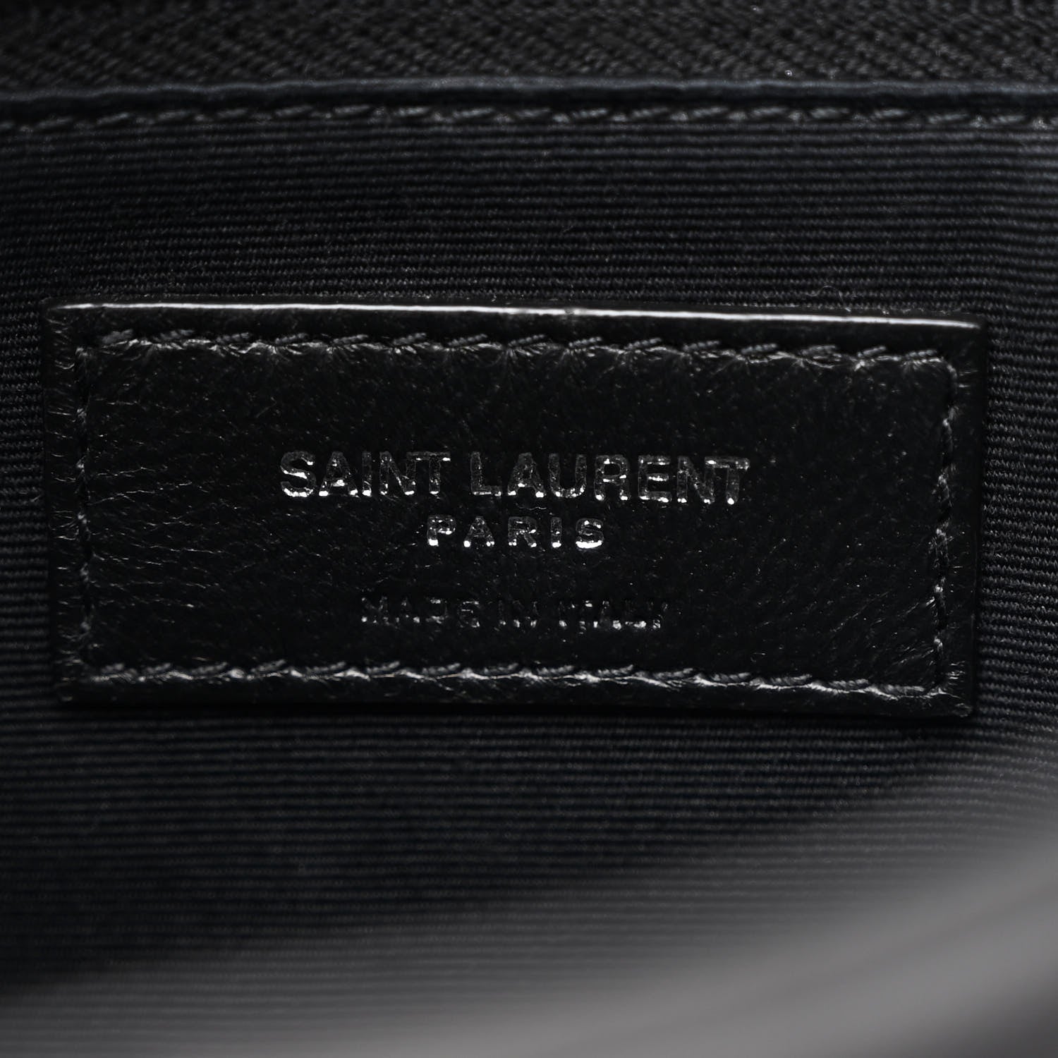 Saint Laurent Lambskin Quilted Toy Loulou Puffer Monogram Chain Satchel Black 6 of 10