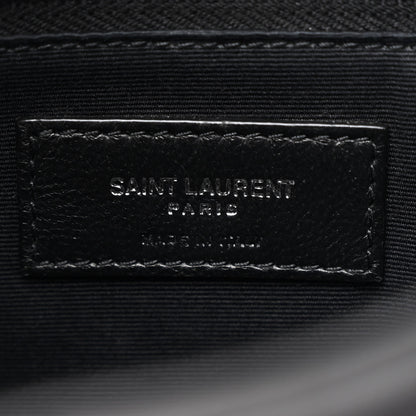 Saint Laurent Lambskin Quilted Toy Loulou Puffer Monogram Chain Satchel Black 6 of 10