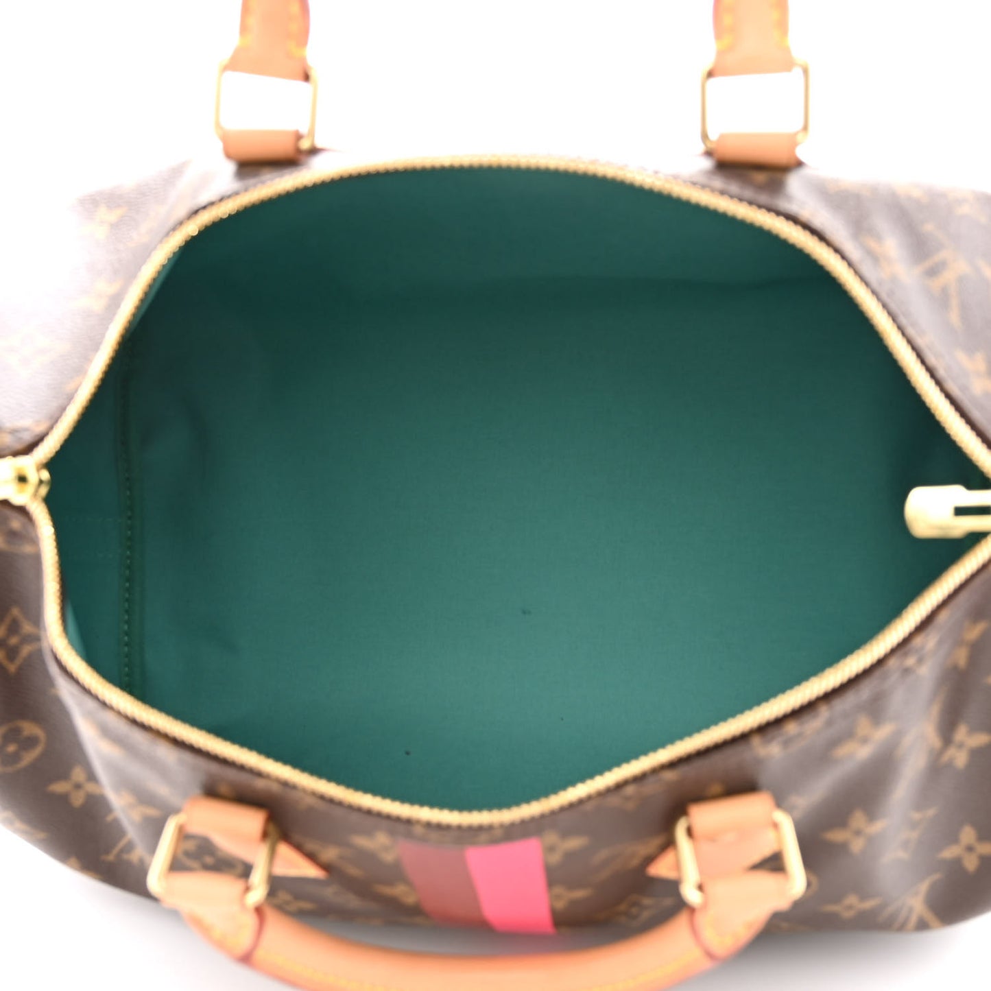 Monogram My LV Heritage Speedy Bandouliere 35 Fuchsia Bordeaux