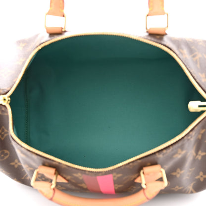 Louis Vuitton Monogram My LV Heritage Speedy Bandouliere 35 Fuchsia Bordeaux 5 of 13