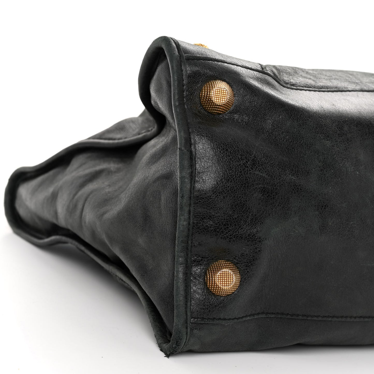 Agneau Giant 21 Gold Hardware Work Black