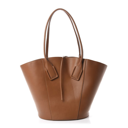 Bottega Veneta Calfskin Basket Tote Wood 3 of 11