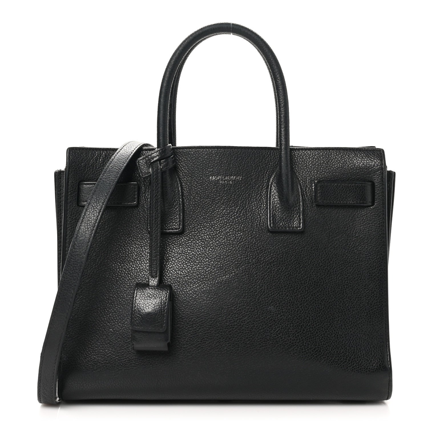 Saint Laurent Grained Calfskin Baby Sac De Jour Black 1 of 11