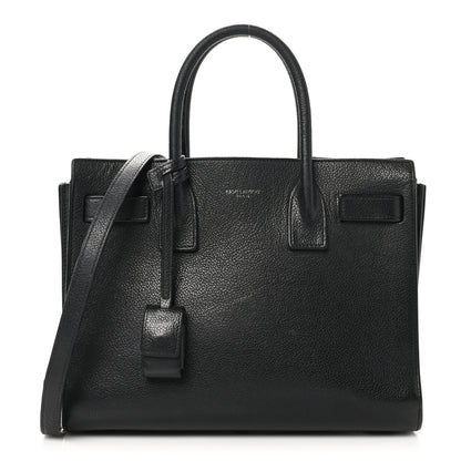 Saint Laurent Grained Calfskin Baby Sac De Jour Black 1 of 11