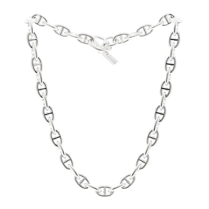 Hermes Sterling Silver Chaine D'Ancre Necklace PM 3 of 5