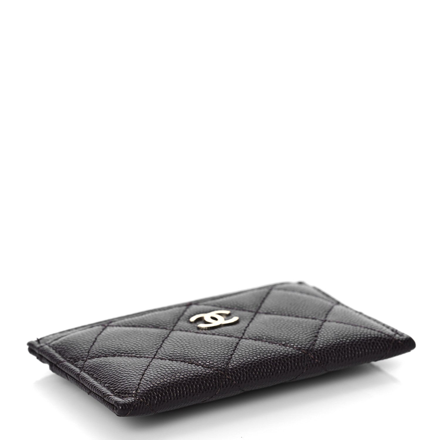 Chanel Caviar Quilted Card Holder Dark Brown 4 of 10