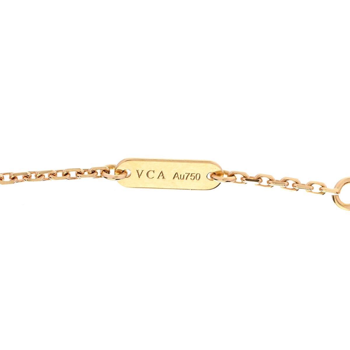 Van Cleef & Arpels 18K Yellow Gold Black Onyx Vintage Alhambra Pendant Necklace 5 of 6