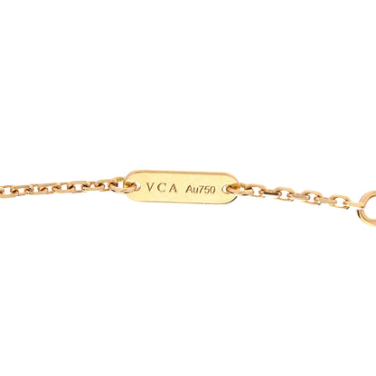 Van Cleef & Arpels 18K Yellow Gold Black Onyx Vintage Alhambra Pendant Necklace 5 of 6