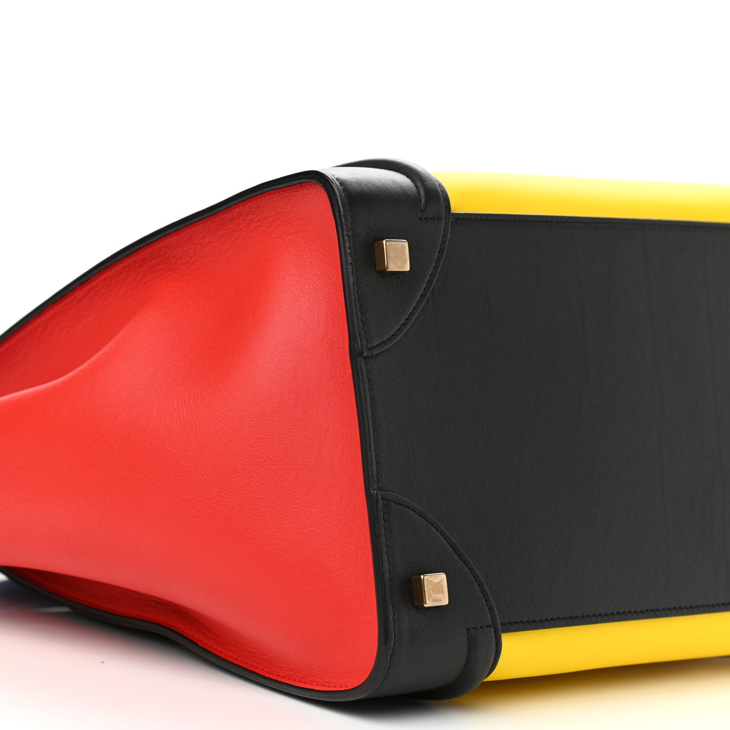 Smooth Calfskin Mini Tri-Color Luggage Sunflower