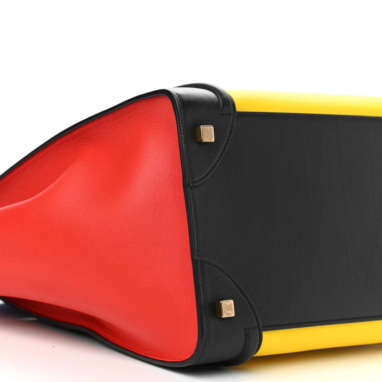 Celine Smooth Calfskin Mini Tri-Color Luggage Sunflower 9 of 12