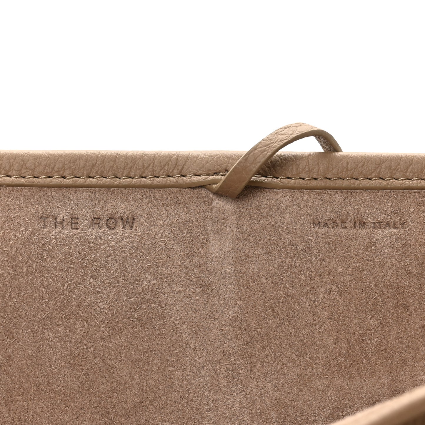 Matte Grained Calfskin Small Park Tote Taupe
