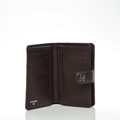 Chanel Caviar Quilted Zipped Pocket Wallet Burgundy 5 of 8
