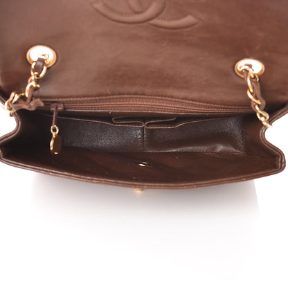 Chanel Lambskin Quilted Mini Square Flap Brown 5 of 17
