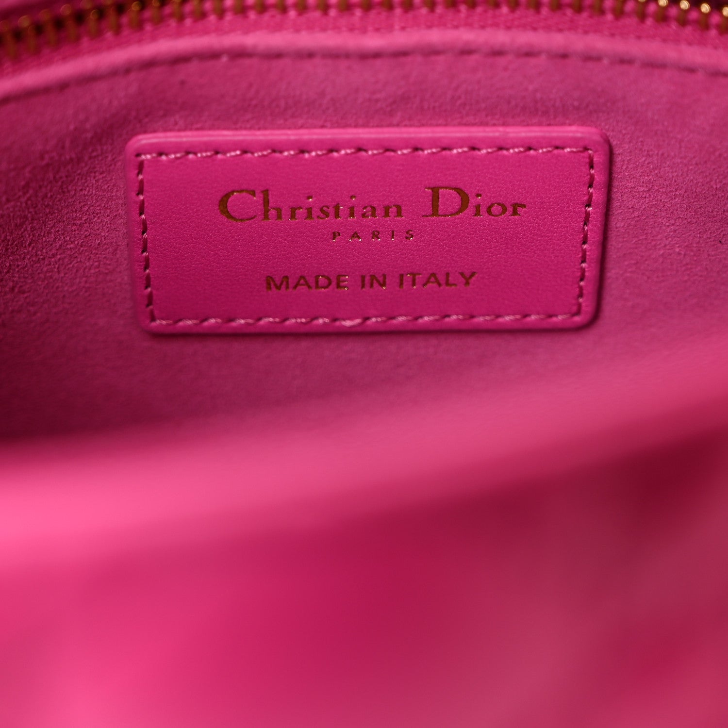 Christian Dior Lambskin Cannage Small My ABCDior Lady Dior Magenta 6 of 10