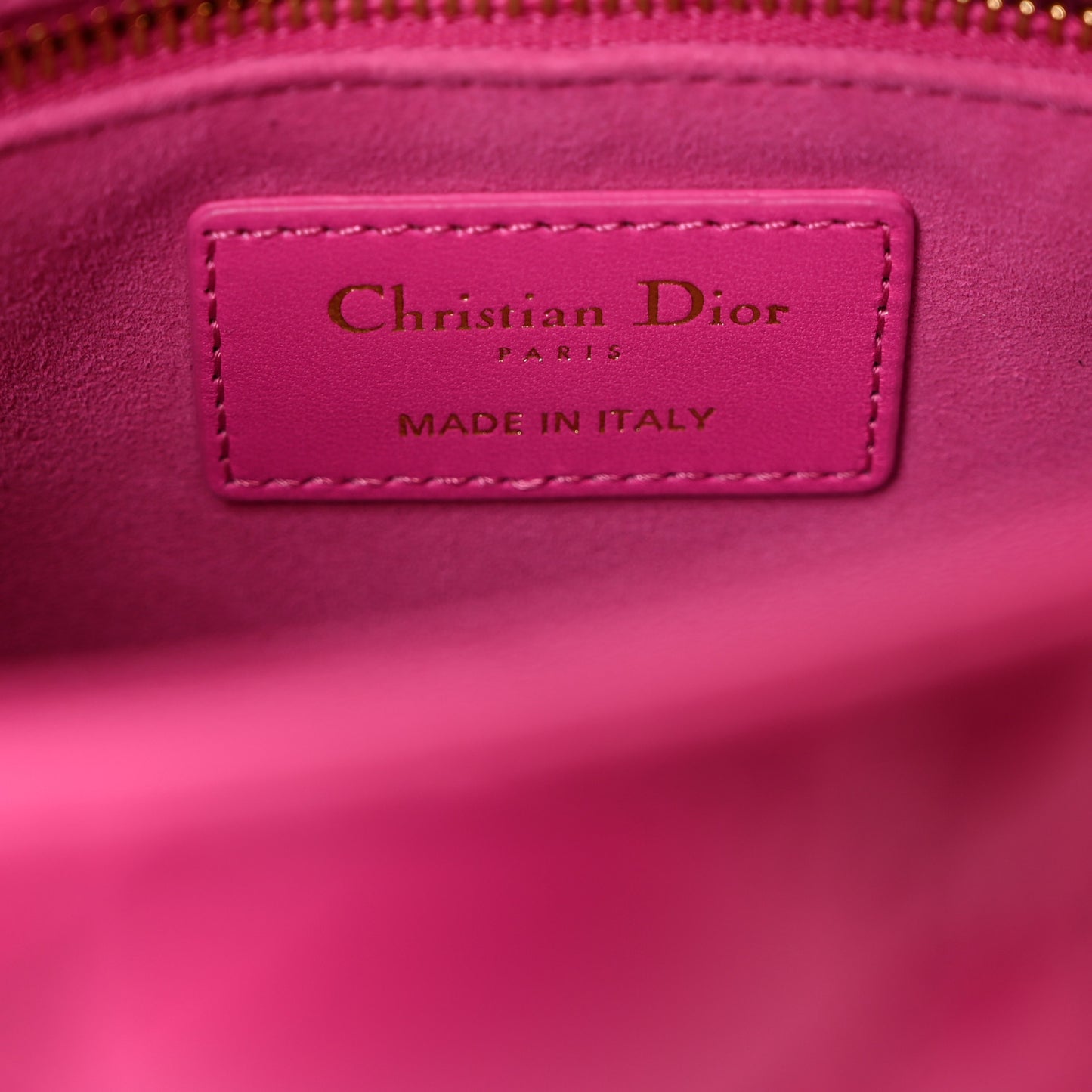 Lambskin Cannage Small My ABCDior Lady Dior Magenta